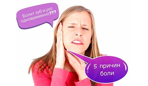5 причин, когда одновременно болит ухо и зуб